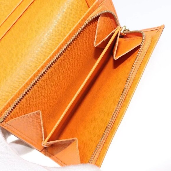 LOUIS VUITTON Epi Porte Monnaie Billets Tresor Mandarin M6350H LV Auth 123533 - Picture 10 of 15